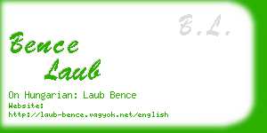 bence laub business card